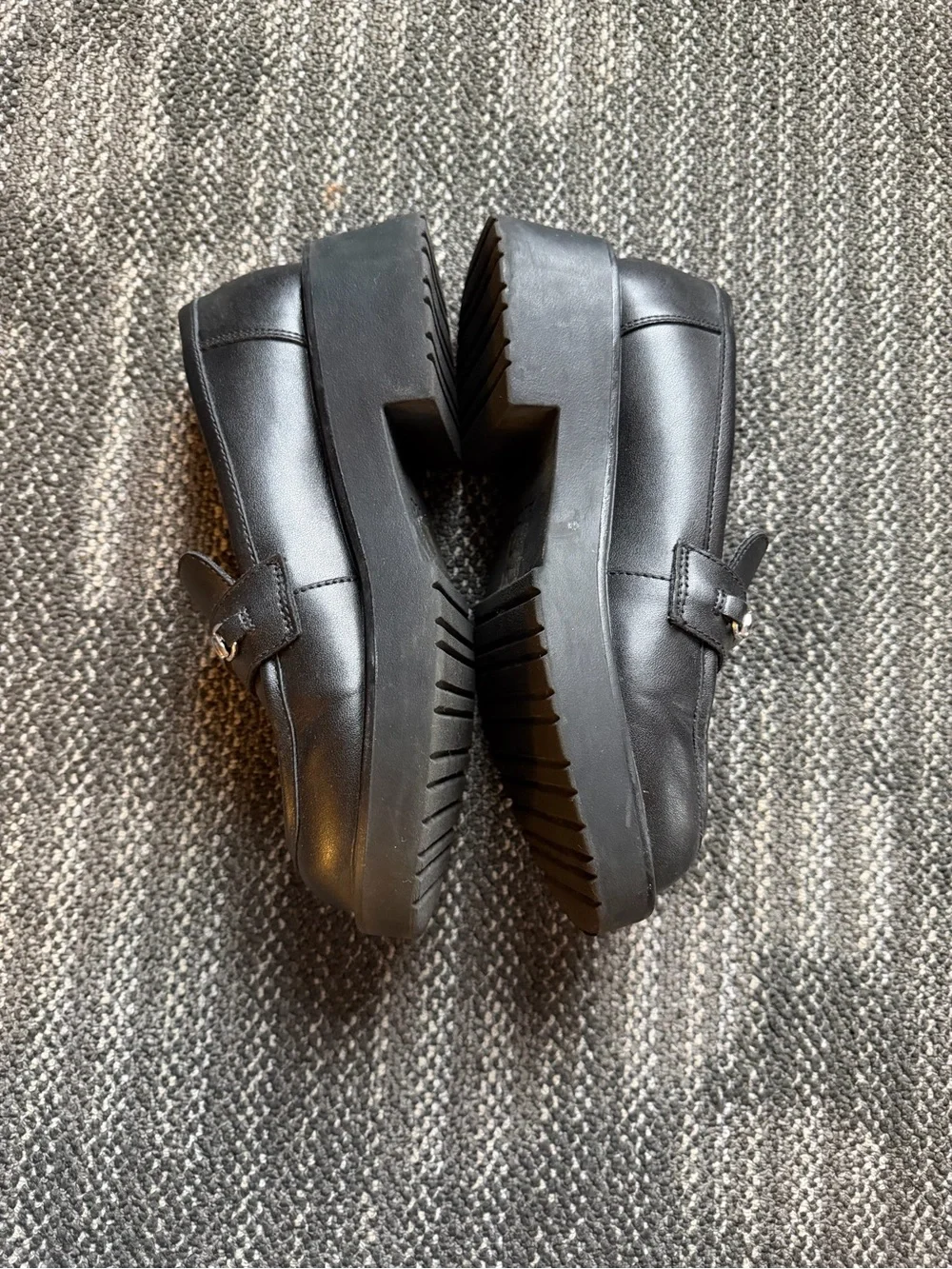 Black Chunky Loafers Size 7